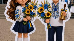 🌻 Ростові фігури до свята Першого дзвоника 🌻 Фігури школярки та школярика