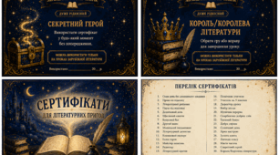 Сертифікати суперсил читача. 30 мотиваційних привілеїв для уроків зарубіжної літератури (5–7 класи)