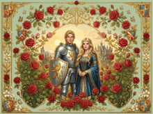 👑Інфографіка 👑 "Троянда і Меч"🌹⚔️ Роман "Айвенго" Вальтера Скотта👑