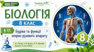Будова та функції опорно-рухового апарату.Презентація, інфографіка, робочий аркуш