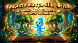 Дидактична гра " Земля - наш спільній дім! Так чи ні!" Допоможи Краплинці Веселинці врятувати чарівний ліс