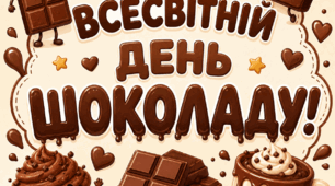 Всесвітній день Шоколаду. День Шоколаду. Декорації до Дня Шоколаду. Розтяжка до Дня Шоколаду
