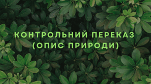 Презентація "Контрольний переказ (опис природи)"