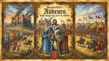 👑Роман  "Айвенго" Вальтера Скотта 👑 Світ лицарства, честі та любові 👑Презентації. Відеоогляди. Інфографіка