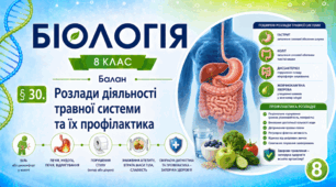 Розлади діяльності травної системи та їх профілактика.Презентація, інфографіка, робочий аркуш