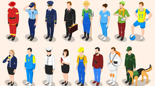 Professions: Fill-in-the-Gaps Activity (A1-A2)