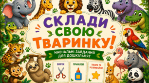 «Склади свою тваринку!» 🦒🦓