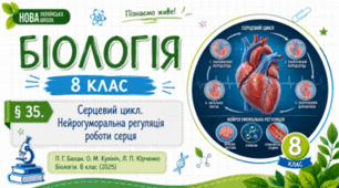 Серцевий цикл. Нейрогуморальна регуляція роботи серця. Презентація, інфографіка, робочий аркуш