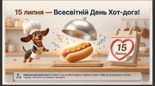 Презентація+конспект заняття "15 липня - Всесвітній день хот-дога  ". Тематичне заняття.