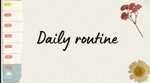 Daily routine  Англійська мова