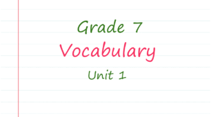 Prepare 7. Unit 1. Vocabulary