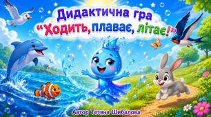 Дидактична гра "Ходить, плаває, літає!"