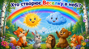 Казка "Хто створює веселку?"