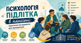«Психологія підлітка в пансіоні: практичні інструменти для вихователя»