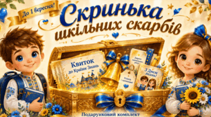 🎁 Скринька шкільних скарбів. Подарунковий комплект до Дня знань (1–4 класи)