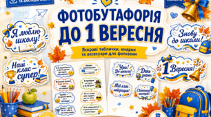 Оформлення дошки до 1 вересня + весела фотобутафорія