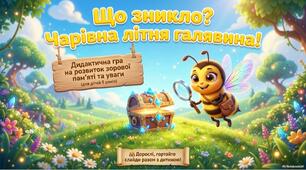 Дидактична інтерактивна гра «Що зникло?( Літо)»
