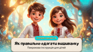 «Як правильно одягати вишиванку»: покрокова інструкція, яка знайомить учнів з правилами охайного носіння традиційного українського одягу.