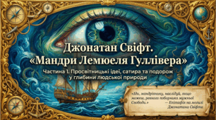 9 клас НУШ. Джонатан Свіфт. "Мандри Лемюеля Гуллівера" (1 частина). Просвітницькі ідеї у творі. Презентація, інфографіка, робочий аркуш