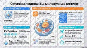 § 4. Організм людини як саморегульована біологічна система: молекулярний та клітинний рівні