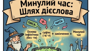 Матеріали (інфографіка, інтелект-карта) до уроку "Минулий час дієслів (змінювання за родами та числами)."