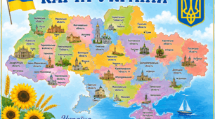 Навчальний матеріал «Карта України»
