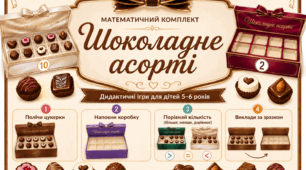День шоколаду. Математичний комплект «Шоколадне асорті».