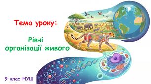 Презентація "Рівні організації живого" 9 клас НУШ