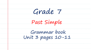 Prepare 7. Unit 3. Past Simple (Grammar Book)