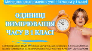 Методика ознайомлення з часовими поняттями в 1 класі: теоретичний конспект та практичний кейс
