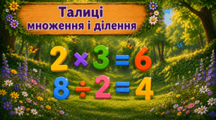 Таблиця множення і ділення
