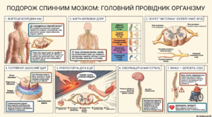§ 8. Спинний мозок: будова та функції. Матеріали до уроку. Лабораторне дослідження «Вивчення будови спинного мозку людини )».