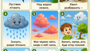 Мнемотаблиця до вірша "Прикмети літа" (М.Чепурна)