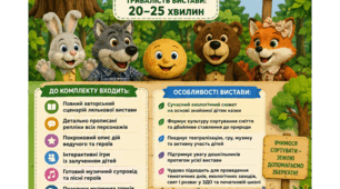 Екологічна інтерактивна лялькова вистава-казка «Еко-пригоди Колобка, або як лісові друзі сміття сортували»