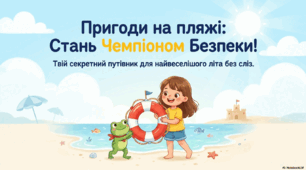 Презентація "Пригоди на пляжі: стань чемпіононом безпеки"
