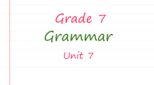 Prepare 7. Unit 7. Grammar