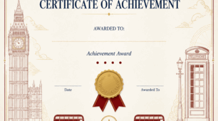 Сertificate templates for English language students.