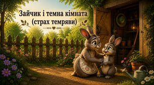 Казка "Зайчик і темна кімната" (страх темряви)