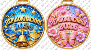 Медалі "Першокласник/ця 2026"