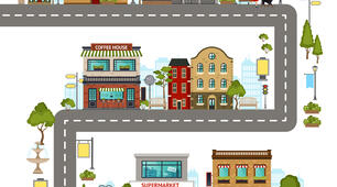Places in a City: Unscramble the Words
