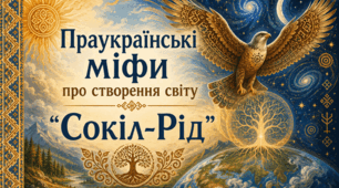 Праукраїнські міфи про створення світу.  «Сокіл-Род».  Побудова та символіка космогонічних міфів.