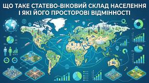 Презентація з географії 9 клас НУШ: Що таке статево-віковий склад населення та які його просторові відмінності