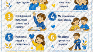 Стенд «Правила класу» для НУШ. Стенд для оформлення класу НУШ. стенд правила класу НУШ. правила класу НУШ.