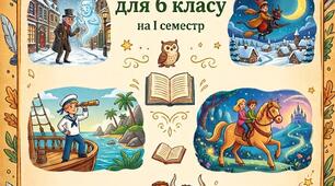 Робочий зошит із зарубіжної літератури для 6 класу на І семестр
