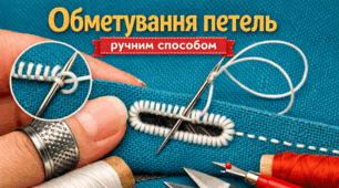 Обметування петель ручним способом