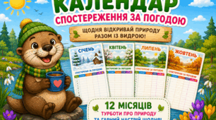 Комплект календарів спостереження за погодою