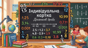 Дії з десятковими дробами