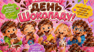 Постер 🤎🍬🧁Всесвітній День шоколаду🤎🍫🍬🍰