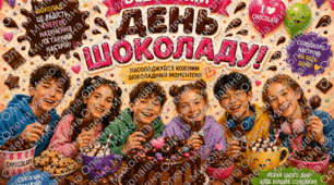 Постер 🍫🤎🍩Всесвітній День шоколаду🍫🍩🎂🤎