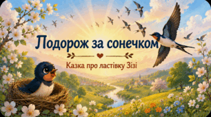 Казка про ластівку Зізі 💫💫💫 "Подорож за Сонечком. Чому птахи відлітають у теплі краї"